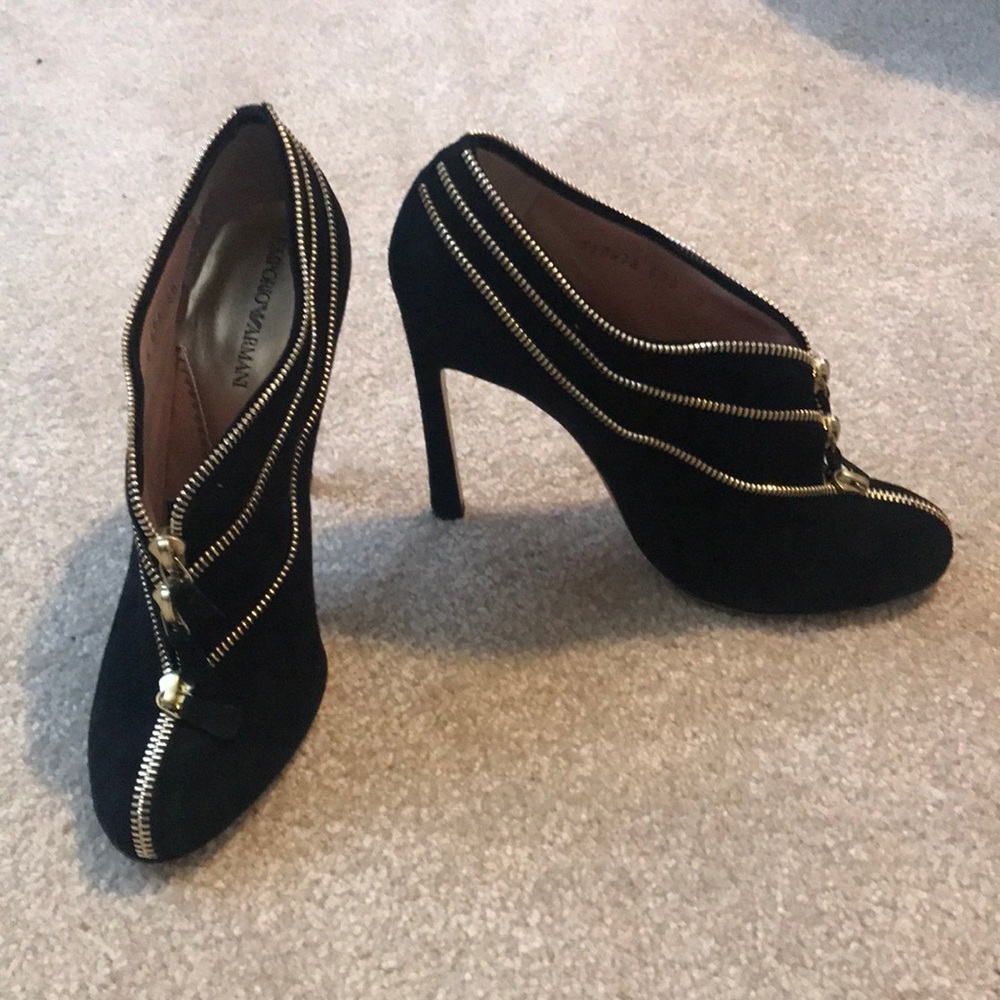 Emporio Armani zip booties